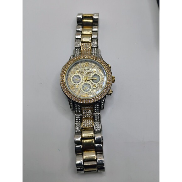 Akribos XXIV Watch AK766TTG Encrusted Lady's Watch With Case And Papers - Picture 7 of 16